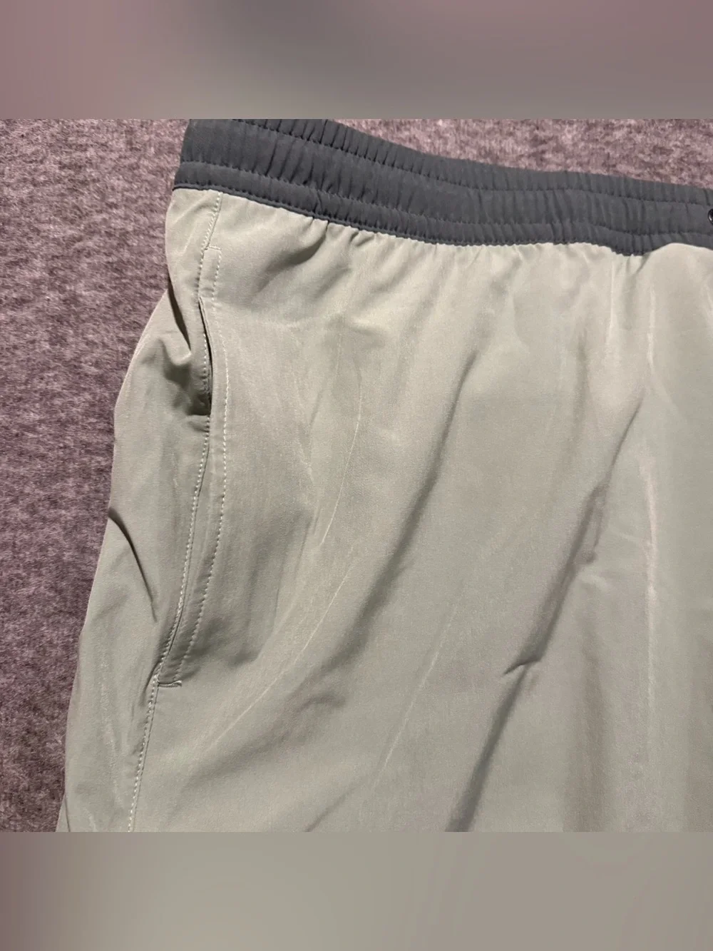 Quicksilver Swim Trunks Shorts Mens XXL Green Lined Quick Dry UPF 50 Stretch NWT